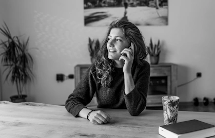 lady talking on the phone